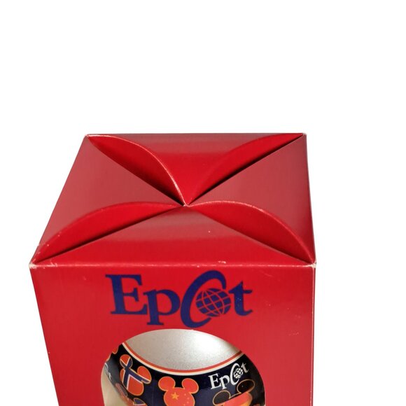 Disney Parks Epcot World Showcase Christmas Glass Ornament Mickey Countries - Picture 8 of 16